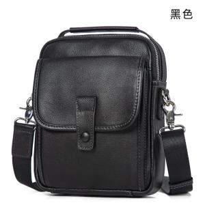 男女適用斜背包 高級真皮單肩包 新款通勤逛街小方包 頭層牛皮實用ipad包包推薦