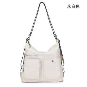 新款韓版多功能後背包斜背包 一包多用用雙肩包 女生真皮百搭女包 頭層牛皮時尚單肩斜跨包大容量推薦