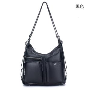 新款韓版多功能後背包斜背包 一包多用用雙肩包 女生真皮百搭女包 頭層牛皮時尚單肩斜跨包大容量推薦