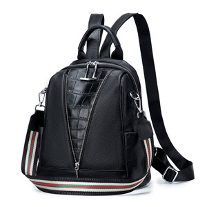 多功能頭層牛皮女包 一包兩用 新款休閒雙肩包 百搭款真皮女士V後背包通勤旅行包學生書包推薦