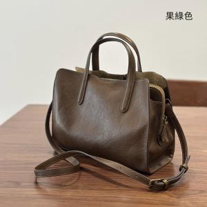 新款頭層樹膏皮手提包 植鞣牛皮斜背包包 頭層牛皮女式休閒百搭托特包 真皮單肩斜挎包手袋推薦