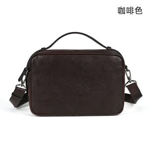 復古真皮男士斜挎包 戶外騎行簡約公事包 休閒時尚手提包 個性斜挎包新款男包推薦
