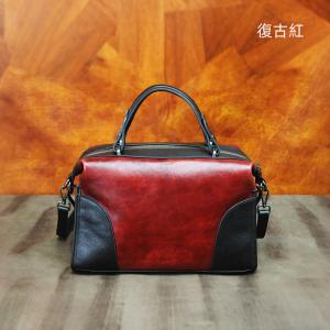 復古手工擦色多用途手提包 頭層牛皮大容量女包 樹膏皮斜跨包 新款真皮單肩背包斜背包推薦