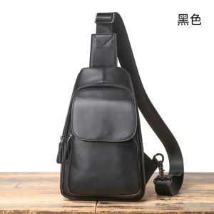 真皮單肩包 新款頭層牛皮斜挎包手機包 戶外休閒胸包 男便攜多功能包斜背包推薦