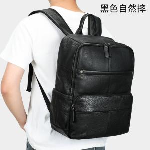 真皮男士後背包 高級感大容量擦色植鞣皮旅行包 男士頭層牛皮雙肩包 16吋筆電背包潮包推薦