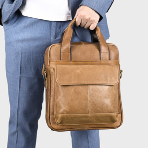 真皮男包 商務公事包 新款頭層牛皮手提包公文包斜背包 高級感休閒斜挎包單肩包推薦