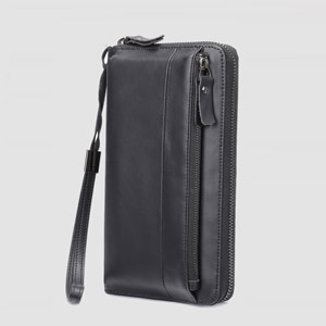 男士錢包長款真皮手包 頭層牛皮錢夾 多卡位復古手拿包皮夾 新款柔軟男款手機包錢夾推薦