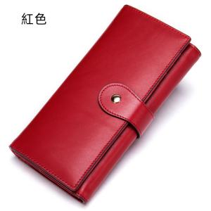 氣質女士長款真皮錢包 女生多卡位rfid防磁卡包 時尚潮流頭層牛皮手拿包錢夾皮夾推薦
