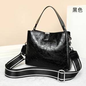 時尚多背法女士真皮手提包 頭層牛皮百搭水桶包手袋 上班通勤斜挎包 高級感女包斜背包推薦