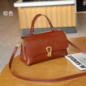 小眾復古高級感小方包 植鞣牛皮手提包女包 真皮手袋斜挎包單肩包斜背包推薦