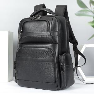 3D透氣立體有型真皮後背包 大容量休閒旅行背包 高級感頭層牛皮男士雙肩包 商務電腦背包推薦