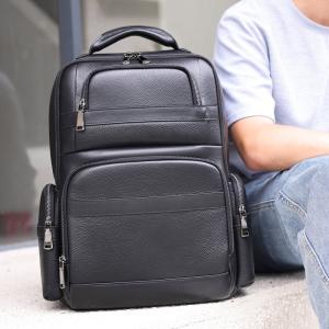 3D透氣立體有型真皮後背包 大容量休閒旅行背包 高級感頭層牛皮男士雙肩包 商務電腦背包推薦