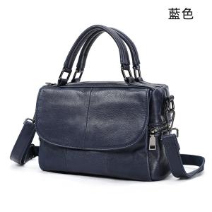 新款女式真皮單肩包 大容量休閒手提包 頭層牛皮高檔簡約斜挎包 百搭復古斜背包推薦