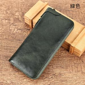 頭層牛皮復古擦色真皮手包錢夾 大容量RFID防盜刷手拿包 長款休閒男女士錢包皮夾推薦