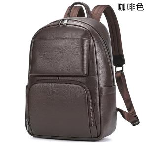 新款頭層牛皮後背雙肩包 真皮男包 大容量電腦背包 學生書包 休閒時尚旅行包推薦