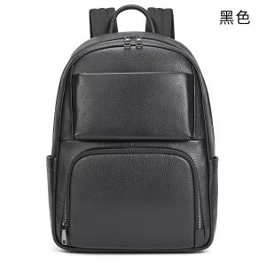 新款頭層牛皮後背雙肩包 真皮男包 大容量電腦背包 學生書包 休閒時尚旅行包推薦