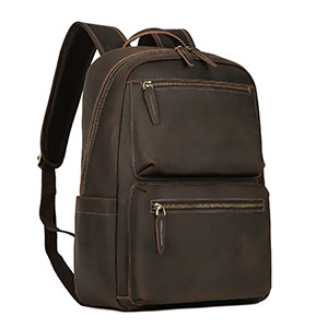 頭層牛皮後背包 真皮雙肩包 多功能出差通勤商務背包 大容量電腦包 新款旅行包推薦