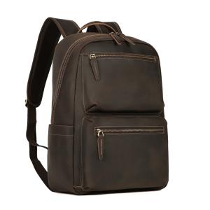 頭層牛皮後背包 真皮雙肩包 多功能出差通勤商務背包 大容量電腦包 新款旅行包推薦