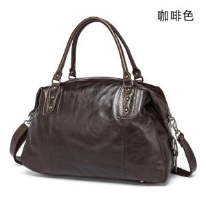 牛皮旅行包 大容量男士手提包 歐美復古旅行袋 熱賣款式真皮短途出差行李袋推薦