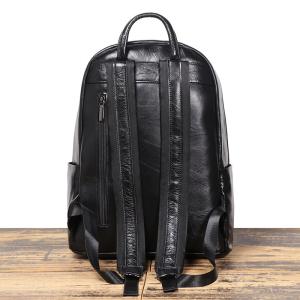 新款男士真皮雙肩包 頭層牛皮商務通勤電腦背包 休閒旅行包雙肩背包 男士後背包推薦