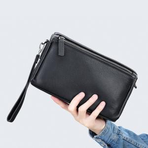 男士單肩包手拿包 時尚潮流百搭真皮男包 休閒簡約胸包 通勤頭層牛皮單肩斜挎包推薦