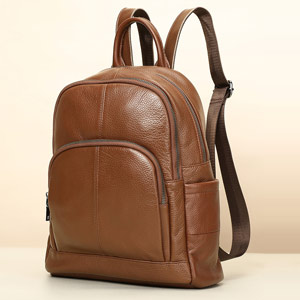 真皮女士雙肩包 精緻休閒軟牛皮後背包 大容量高檔時尚學生書包潮包包雙肩背包推薦