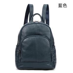 真皮女士雙肩包 精緻休閒軟牛皮後背包 大容量高檔時尚學生書包潮包包雙肩背包推薦