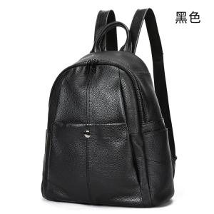 時尚真皮媽媽包後背包 大容量軟牛皮雙肩背包 頭層牛皮百搭通勤雙肩包新款包包推薦