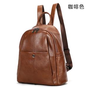 時尚真皮媽媽包後背包 大容量軟牛皮雙肩背包 頭層牛皮百搭通勤雙肩包新款包包推薦