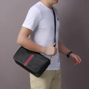 頭層牛皮男士斜背包 日常通勤單肩包 旅行外出小挎包 新品時尚男休閒運動斜挎包推薦 