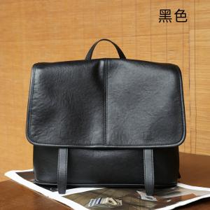 新款真皮女包學生書包 頭層植鞣牛皮雙肩包 經典郵差包後背包 女式復古背包推薦