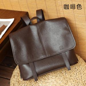 新款真皮女包學生書包 頭層植鞣牛皮雙肩包 經典郵差包後背包 女式復古背包推薦
