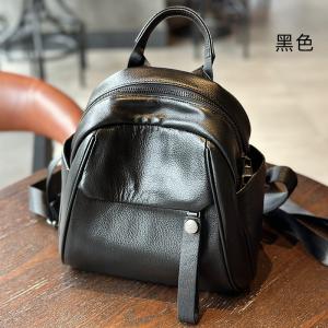 頭層牛皮女式雙肩包 新款時尚真皮女包學生書包 簡約百搭小背包軟皮後背包推薦