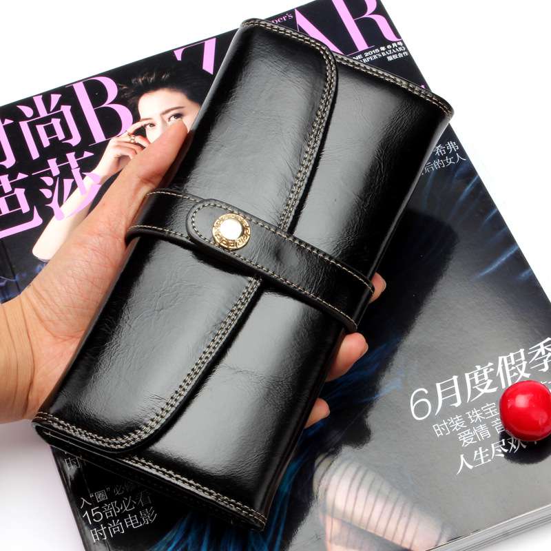 女士錢包 真皮手拿包 女皮夾 真皮短夾 牛皮皮夾