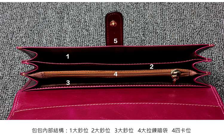 女士錢包 真皮手拿包 女皮夾 真皮短夾 牛皮皮夾