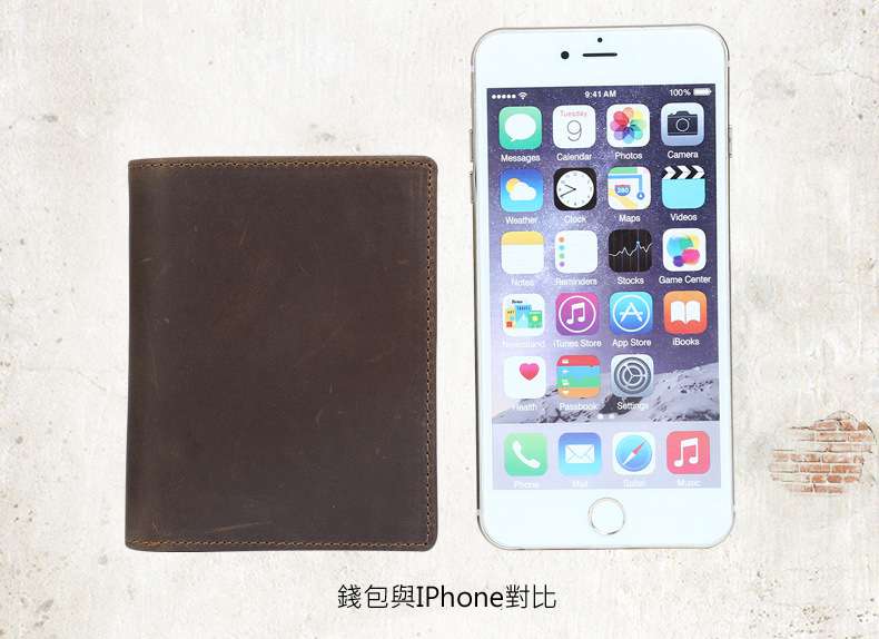 瘋馬皮皮夾 復古瘋馬皮男士錢包