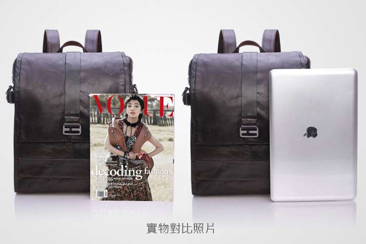 多功能背法的復古英倫後背包 可斜背側背的頭層牛皮後背包 肩背男包 真皮旅行背包 學生書包