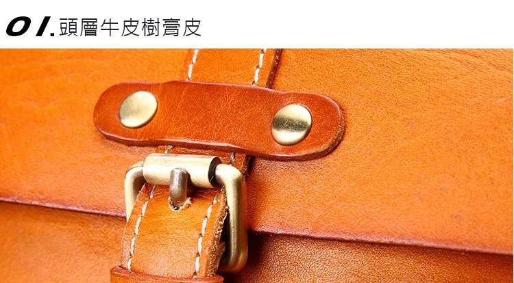 頭層牛皮復古真皮女包 樹膏皮斜背包 休閒女士肩背包 植鞣頭層牛皮餃子包
