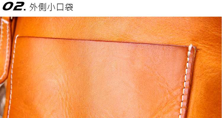 頭層牛皮復古真皮女包 樹膏皮斜背包 休閒女士肩背包 植鞣頭層牛皮餃子包