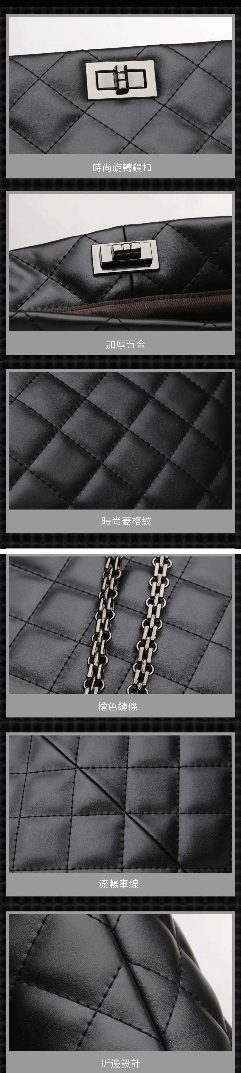 真皮菱格鏈條包包 時尚真皮女包 牛皮大包手提包 大容量肩背包 女款托特包