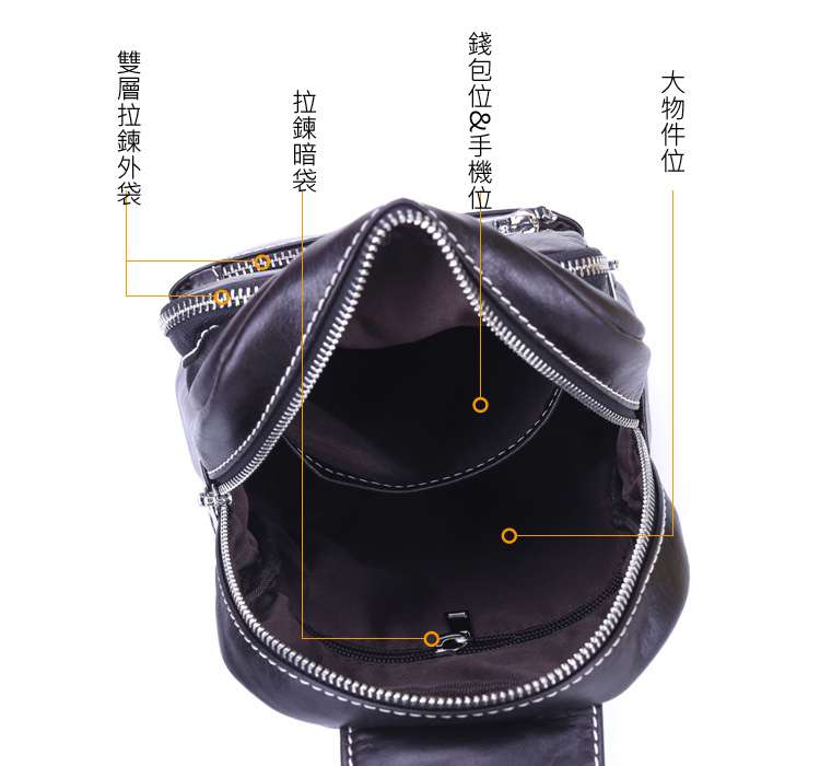 男士油蠟牛皮胸包 真皮ipad包 復古真皮斜背包 運動休閑小肩背包 頭層牛皮男包 真皮包包 