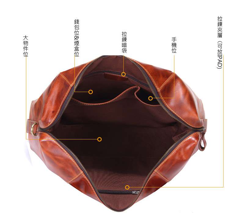 真皮大容量旅行包 復古頭層牛皮商務出差行李包 高檔手提包 商務差旅包 真皮包包 