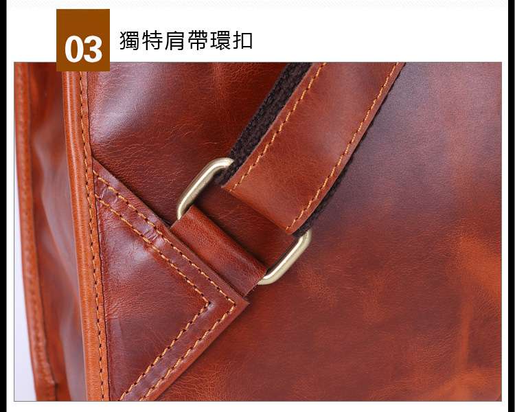 新款韓版時尚真皮後背包 男女通用油蠟牛皮後背包 頭層牛皮休閑雙肩包 復古學院風書包 油蠟皮後背包 真皮包包