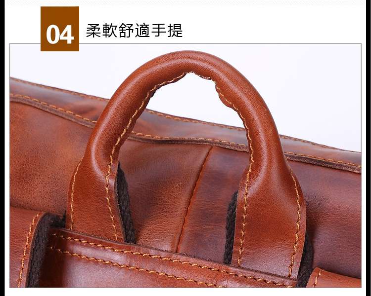 新款韓版時尚真皮後背包 男女通用油蠟牛皮後背包 頭層牛皮休閑雙肩包 復古學院風書包 油蠟皮後背包 真皮包包
