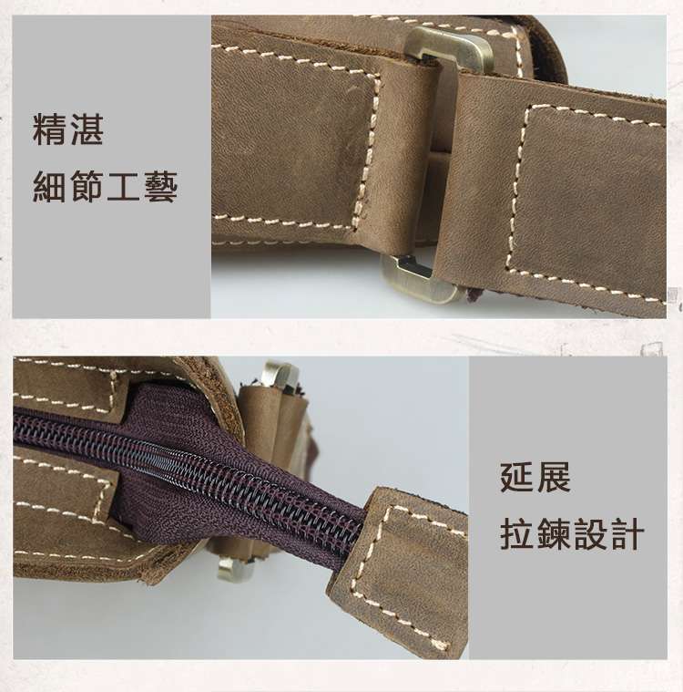 復古瘋馬皮斜挎包 男士真皮側背包 頭層牛皮單肩包 真皮男包 瘋牛皮斜背包 休閒IPAD包包 真皮包包