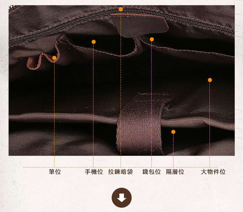 瘋馬皮復古公事包 男士真皮公文包 大容量15.6吋手提斜挎單肩包 真皮包斜跨包 真皮包包