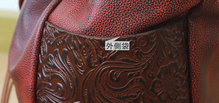 新款復古擦色手工包包 女士真皮後背包 頭層牛皮雙肩背包 韓版潮流休閑學生書包 真皮女包  真皮包包