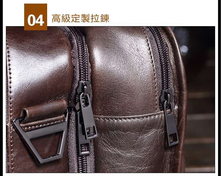 高檔三層頭層牛皮手提包 大容量油蠟牛皮側背包 歐美復古油皮男包 真皮公事包公文包  真皮男包 真皮包包