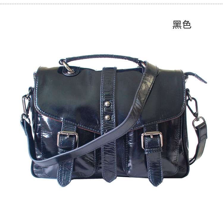 油蠟牛皮女用斜背包 頭層牛皮單肩包 真皮斜跨包包 油臘牛皮女士郵差包 真皮女包  真皮包包