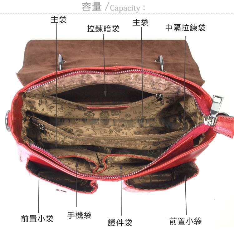 油蠟牛皮女用斜背包 頭層牛皮單肩包 真皮斜跨包包 油臘牛皮女士郵差包 真皮女包  真皮包包